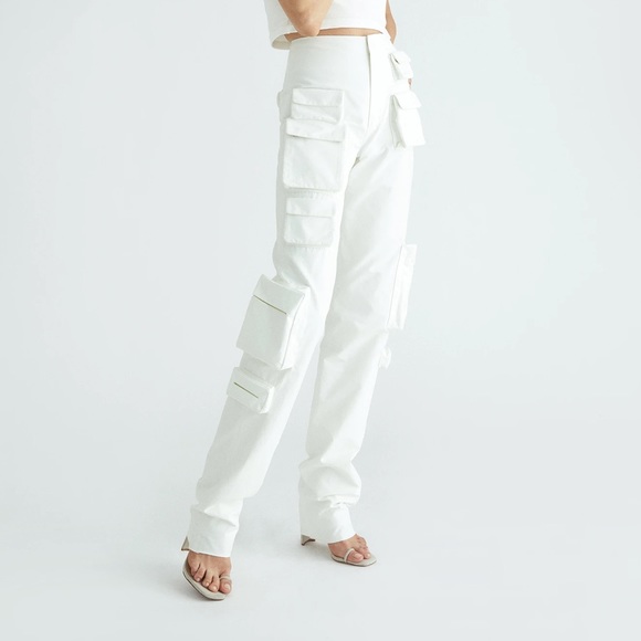 Orseund Iris Ecru Pocket Pants Hailey Bieber Cargo Shadow Hill Gallery Dept - Picture 9 of 13
